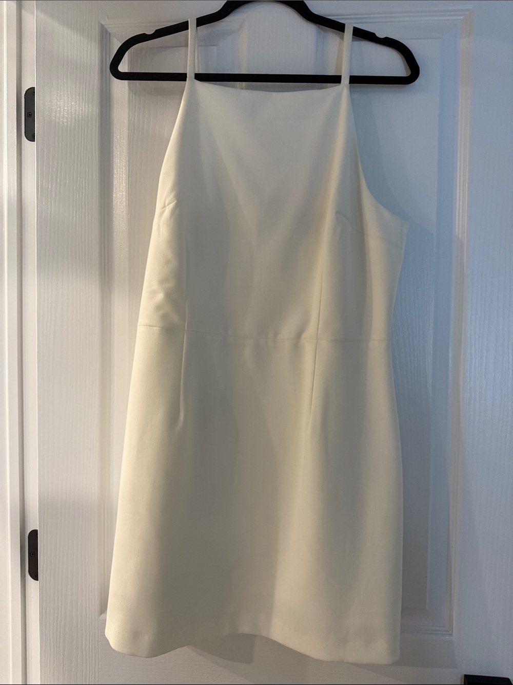 French Connection Cream Spaghetti-Strap Mini Dress